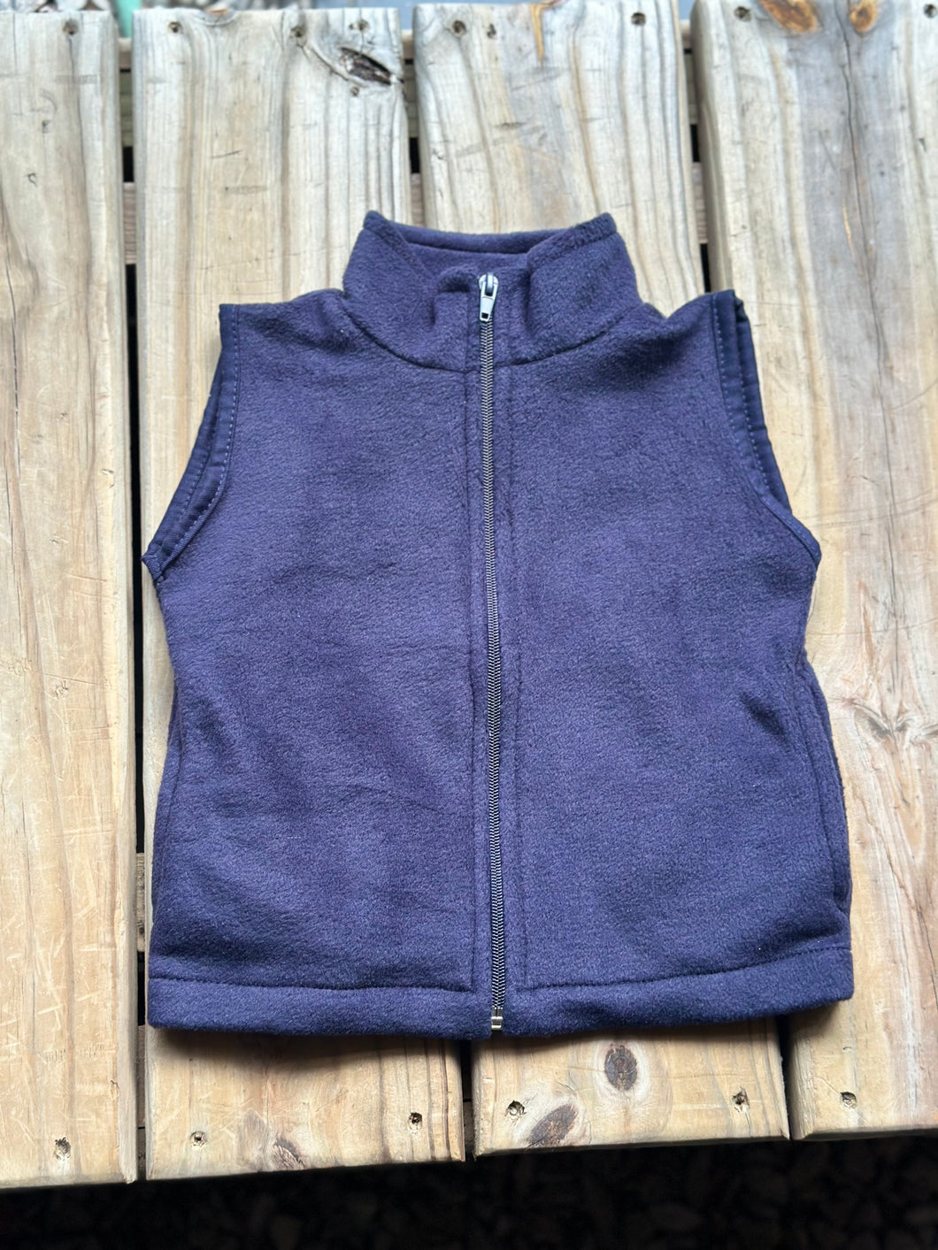 Chaleco de polar azul