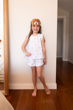 Cargar imagen en el visor de la galería, Pijama corto floreado de niña-
