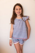 Cargar imagen en el visor de la galería, Pre venta- Pijama cuadrillé azul de niña
