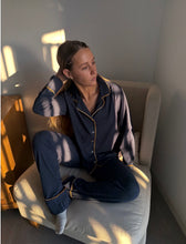 Cargar imagen en el visor de la galería, Pijama de algodón azul
