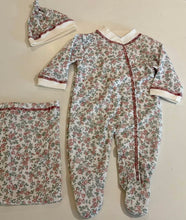 Cargar imagen en el visor de la galería, Pijama nido estampado flores rosa
