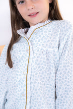 Cargar imagen en el visor de la galería, Pijama nido floreado verde
