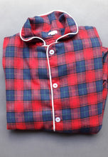 Cargar imagen en el visor de la galería, Pijama viyela roja de varón
