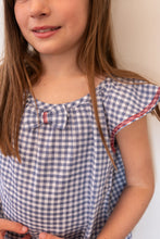 Cargar imagen en el visor de la galería, Pre venta- Pijama cuadrillé azul de niña
