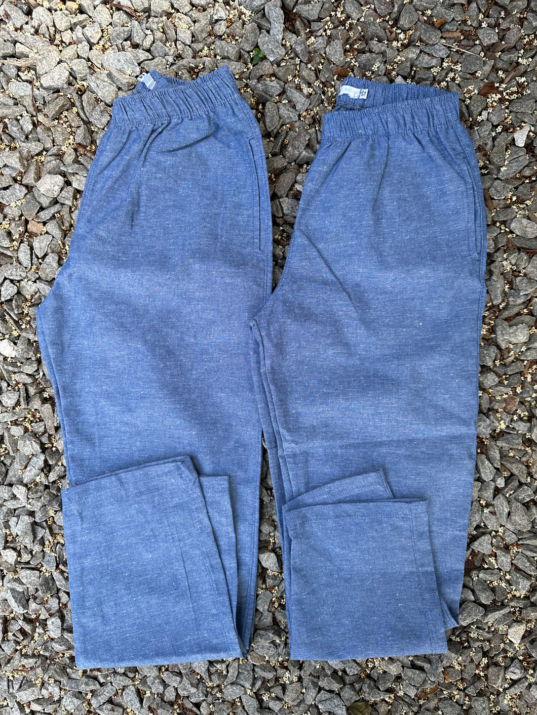 Pantalón de lino azul