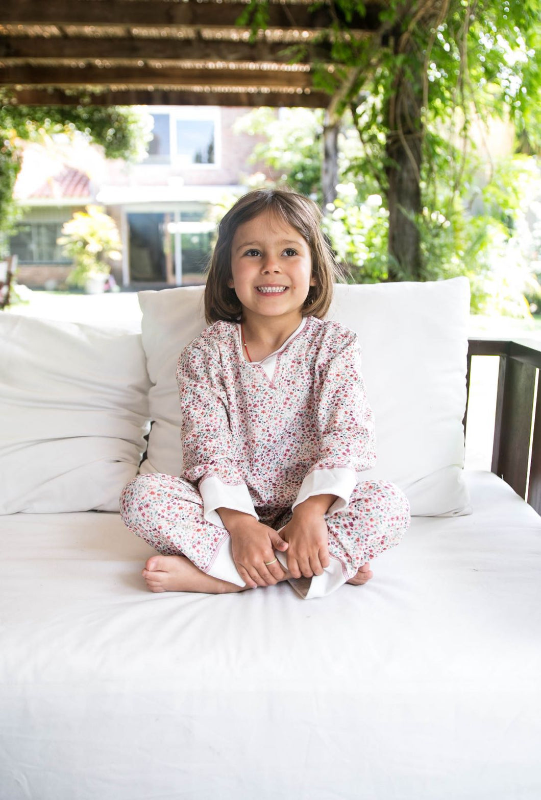 Pijama de algodón nido de niña